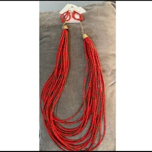Necklace and Matching Dangle Earrings